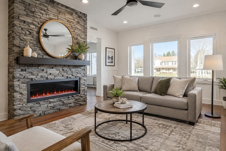Edgewood area home interior, illustrative